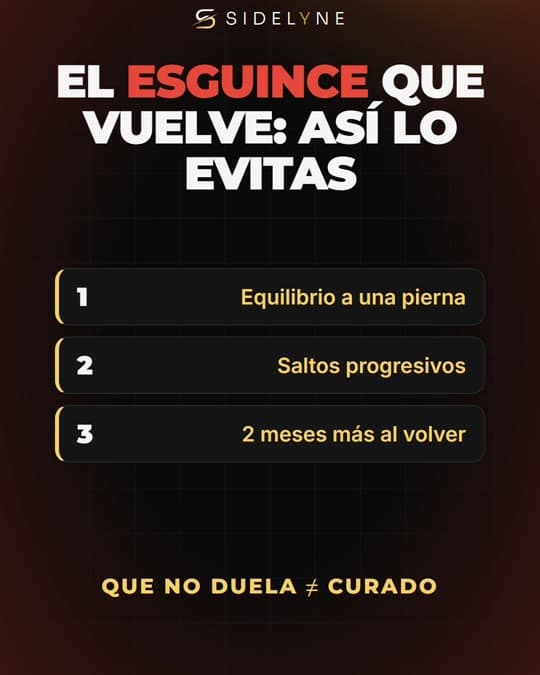 El esguince de tobillo que vuelve: así lo evitas